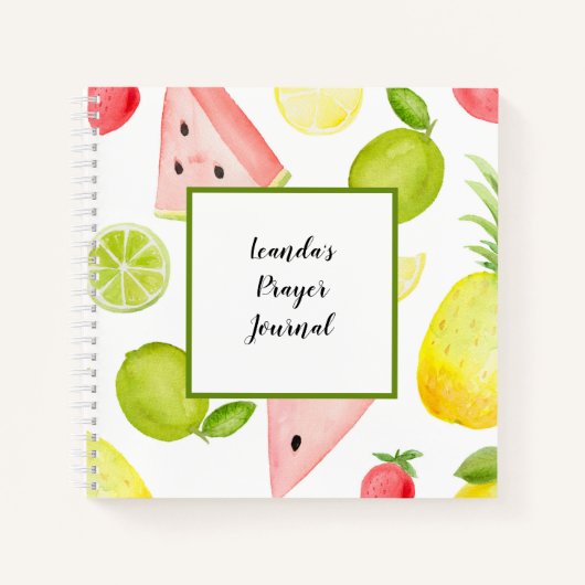 Custom Prayer Journal Custom Romans 8:28 Notizblock (Vorderseite)