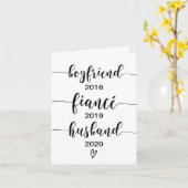 Custom Pregnancy Announcement Card for Husband Karte (Gelbe Blume)