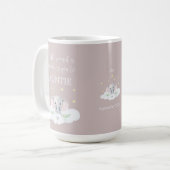 Custom Pregnancy Announction Tasse Niedlich Pink G (Vorderseite Links)