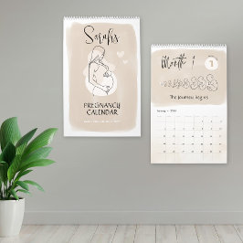 Custom Pregnancy Calendar, 9 Months Maternity Kalender