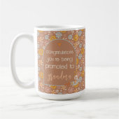 Custom Pregnancy Reveal Geschenk Boho Floral Kaffeetasse (Links)