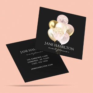 Custom Premium Elegant Black Quadratische Visitenkarte