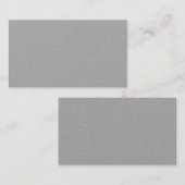 Custom - Premium Grau, modern / Subtile Class Visitenkarte (Vorne/Hinten)
