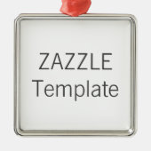 Custom Premium SQUARE Weihnachtsbaum Ornament (Vorne)