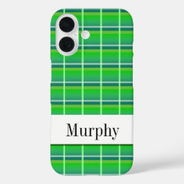 Custom Preppy Green Kariert iPhone Case