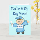 Custom Preschool / Kindergarten Boy Graduation Karte (Gelbe Blume)