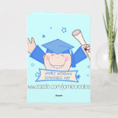 Custom Preschool / Kindergarten Boy Graduation Karte (Rückseite)
