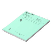 Custom Prescription Notepad – Editable Doctor RX Notizblock (Rotiert)