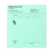 Custom Prescription Notepad – Editable Doctor RX Notizblock (Vorderseite)