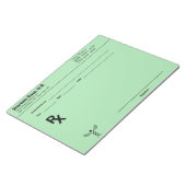 Custom Prescription Notepad – Editable Doctor RX  Notizblock (angewinkelt)