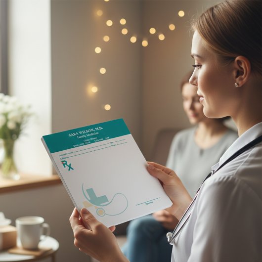 Custom Prescription Pad Template | Editable RX Not Notizblock