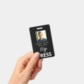 Custom PRESS - Foto Pass - Name ID ID Abzeichen Ausweis (Handheld)