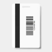 Custom Press Pass with Your Photo ID and QR Code Ausweis (Rückseite)