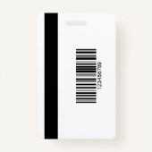 Custom Press Pass with Your Photo ID and QR Code Ausweis (Rückseite)
