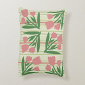 Custom pretty sage green with floral girly artwork dekokissen (Rückseite(Vertikal))