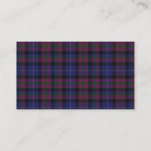 Custom Pride of Scotland farbenfroh Kariert Visitenkarte (Rückseite)