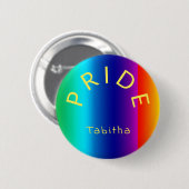 Custom PRIDE Rainbow Multicolor Personalisiert Button (Vorne & Hinten)