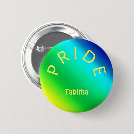 Custom PRIDE Rainbow Multicolor Personalisiert Button (Vorne & Hinten)