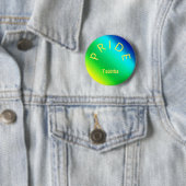 Custom PRIDE Rainbow Multicolor Personalisiert Button (Beispiel)