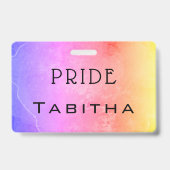 Custom PRIDE Rainbow Multicolor Personalisiertes A Ausweis (Rückseite)