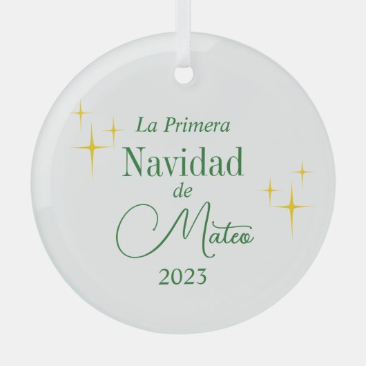 Custom Primera Navidad Ornament (Vorderseite)