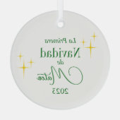 Custom Primera Navidad Ornament (Rückseite)