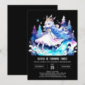 Custom Princess Birthday Einladung (Vorne/Hinten)