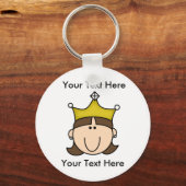 Custom Princess Brown Schlüsselanhänger (Vorderseite)