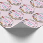 Custom Princess Fairy Daughters Birthday Fairycore Geschenkpapier (Ecke)