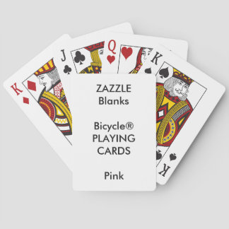 Custom Print Bicycle® PINK Playing Cards Blank Spielkarten