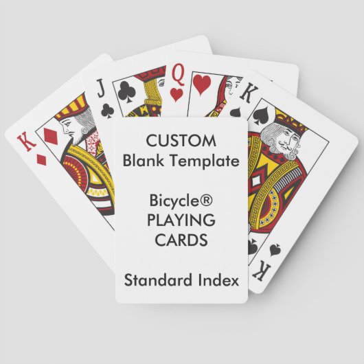 Custom Print Bicycle® STANDARD INDEX Playing Cards Spielkarten (Rückseite)
