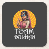 Custom Print Desi Wedding Shaadi Vibes Rechteckiger Pappuntersetzer (Vorderseite)