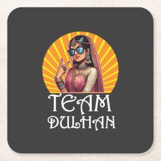 Custom Print Desi Wedding Shaadi Vibes Rechteckiger Pappuntersetzer