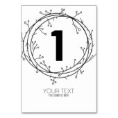 CUSTOM PRINT DIY Bio Tischnummer EDITABLE (Rückseite)