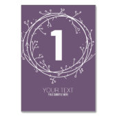 CUSTOM PRINT DIY Bio Tischnummer EDITABLE (Rückseite)