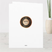 CUSTOM PRINT DIY MEDAL Bronze ADD IHR LOGO bearbei Dankeskarte (Rückseite)