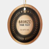 CUSTOM PRINT DIY MEDAL Bronze Champion EDITABLE Keramik Ornament (Links)
