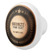 CUSTOM PRINT DIY MEDAL Bronze Champion EDITABLE Keramikknauf (Rechts)