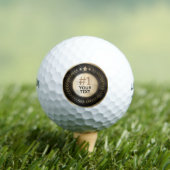 CUSTOM PRINT DIY MEDAL Gold #1 Champion EDITABLE Golfball (Insitu T-Shirt)