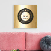 CUSTOM PRINT DIY MEDAL Gold #1 Champion EDITABLE Leinwanddruck (Insitu (Wohnzimmer))