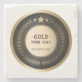 CUSTOM PRINT DIY MEDAL Gold #1 Champion EDITABLE Steinuntersetzer (Vorderseite)