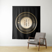 CUSTOM PRINT DIY MEDAL Gold #1 Champion EDITABLE Wandteppich (Beispiel)