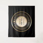 CUSTOM PRINT DIY MEDAL Gold #1 Champion EDITABLE Wandteppich (Vorderseite)