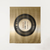 CUSTOM PRINT DIY MEDAL Gold #1 Champion EDITABLE Wandteppich (Vorderseite)