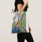 Custom Print Dragonfly Tote Bag Tasche (Von Nahem)