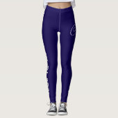 Custom Print Jiu Jitsu Crew Blue Spats Leggings (Vorderseite)