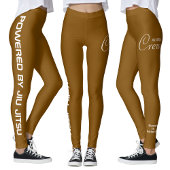 Custom Print Jiu Jitsu Crew Brown Spats Leggings