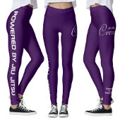 Custom Print Jiu Jitsu Crew Purple Spats Leggings