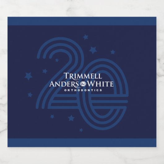 CUSTOM PRINT ORDER for Kelsey - 20. Jubiläum Schaumweinetikett (Einzelnes Label)