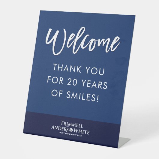 CUSTOM PRINT ORDER Kelsey 20 Jahre Jubiläum Willko Sockelschild (Vorderseite)